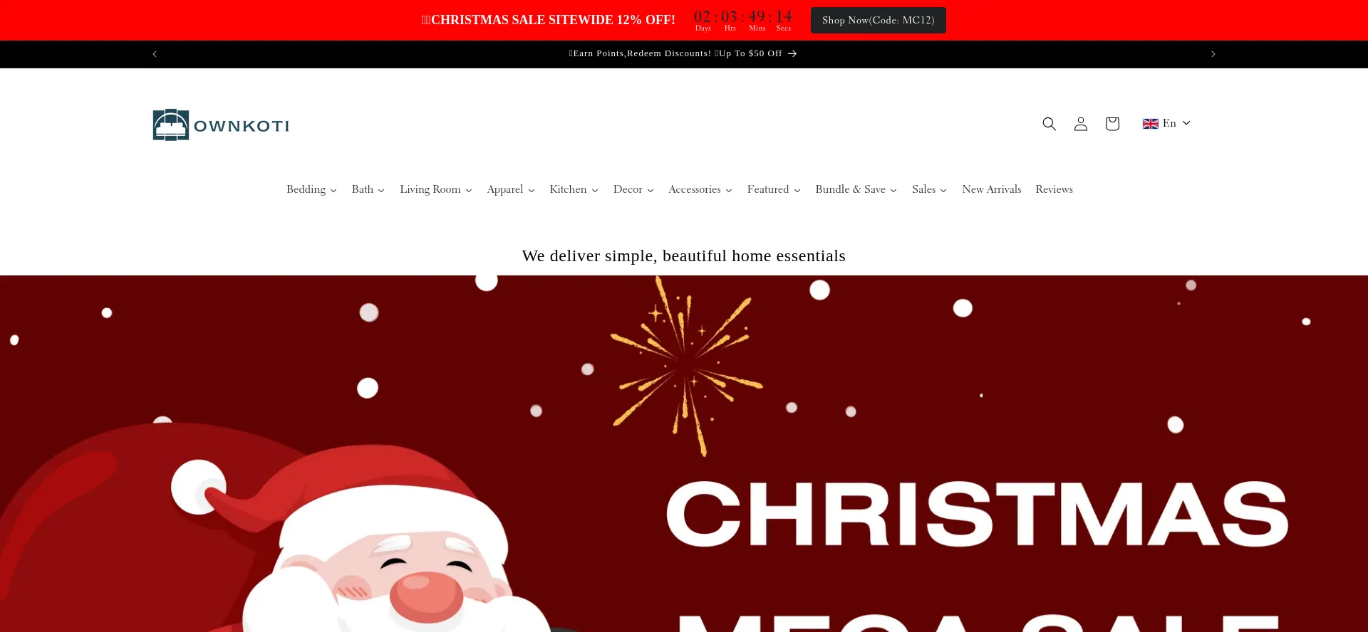 Website screenshot of Ownkoti.com