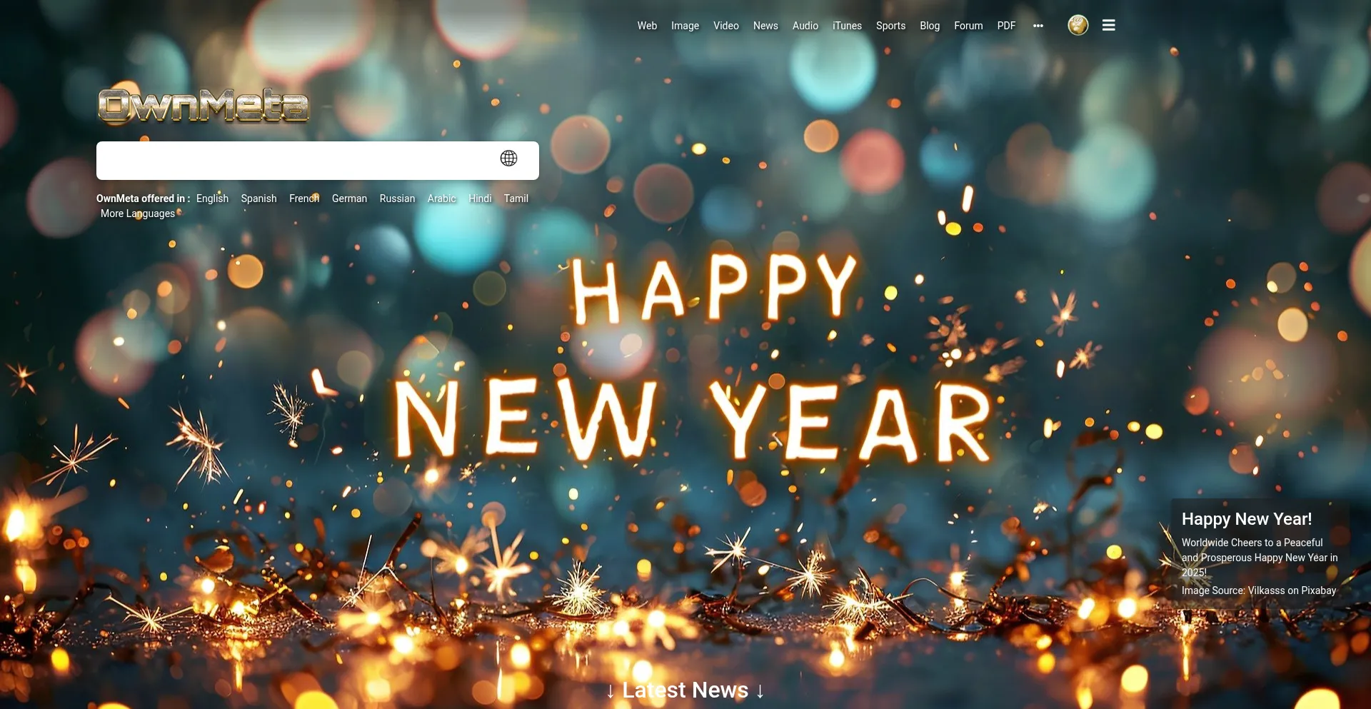 Website screenshot of Ownmeta.com