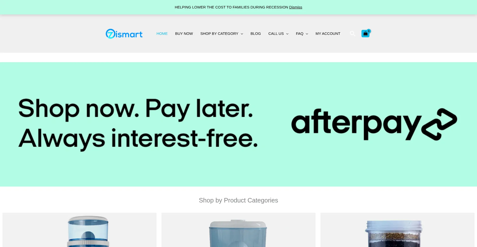 Website screenshot of Ozismart.com.au