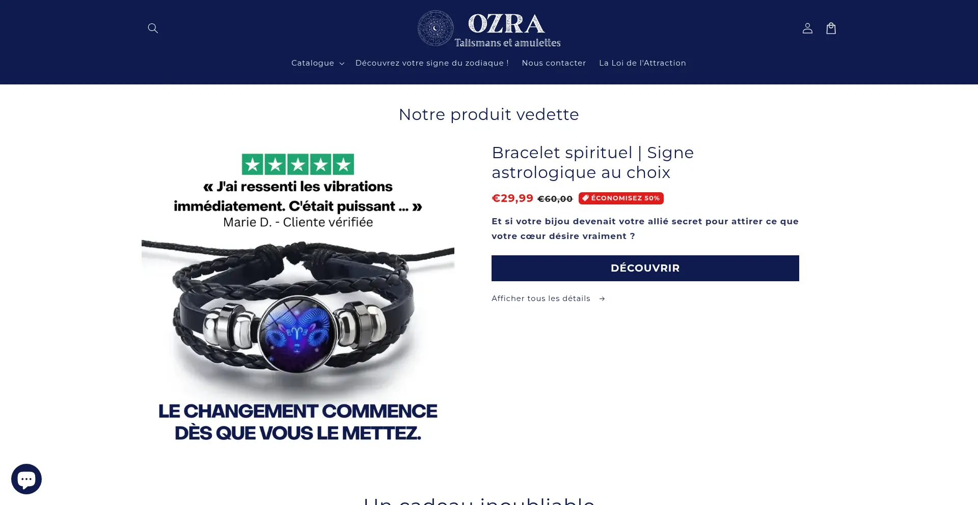 Website screenshot of Ozra.be