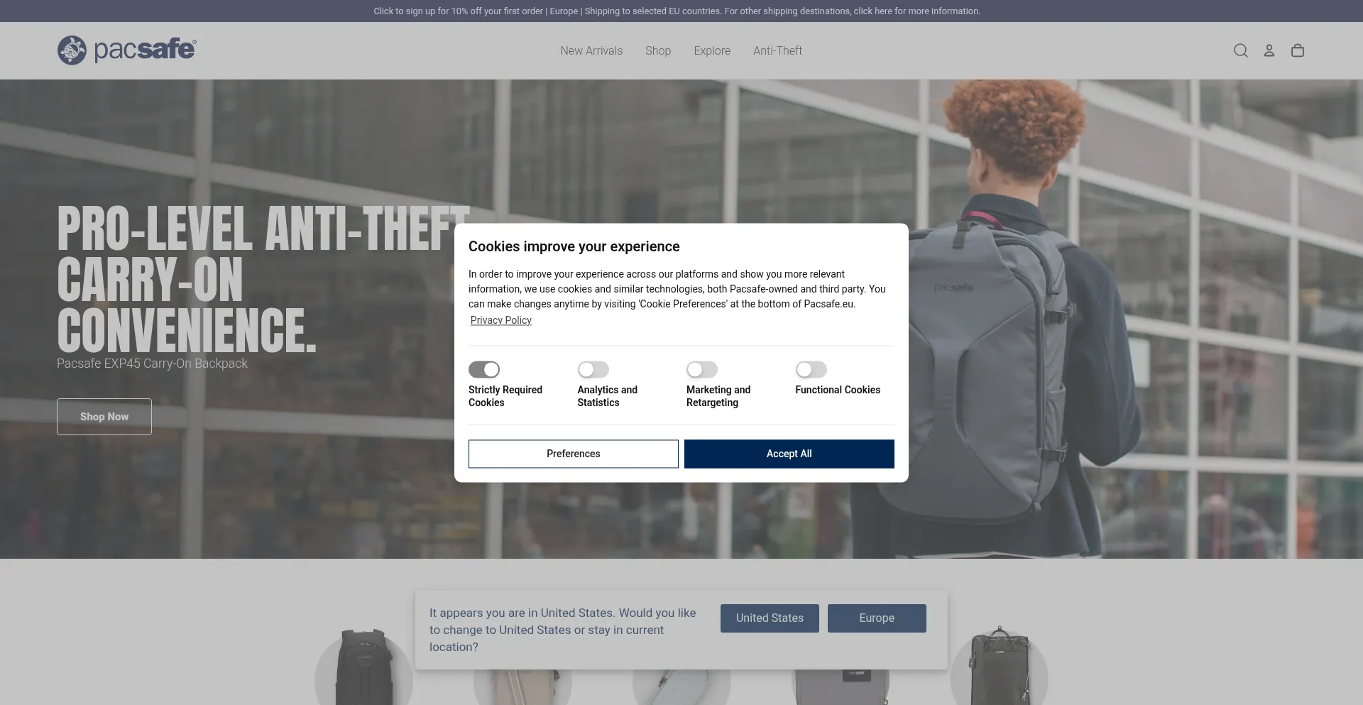 Pacsafe.eu