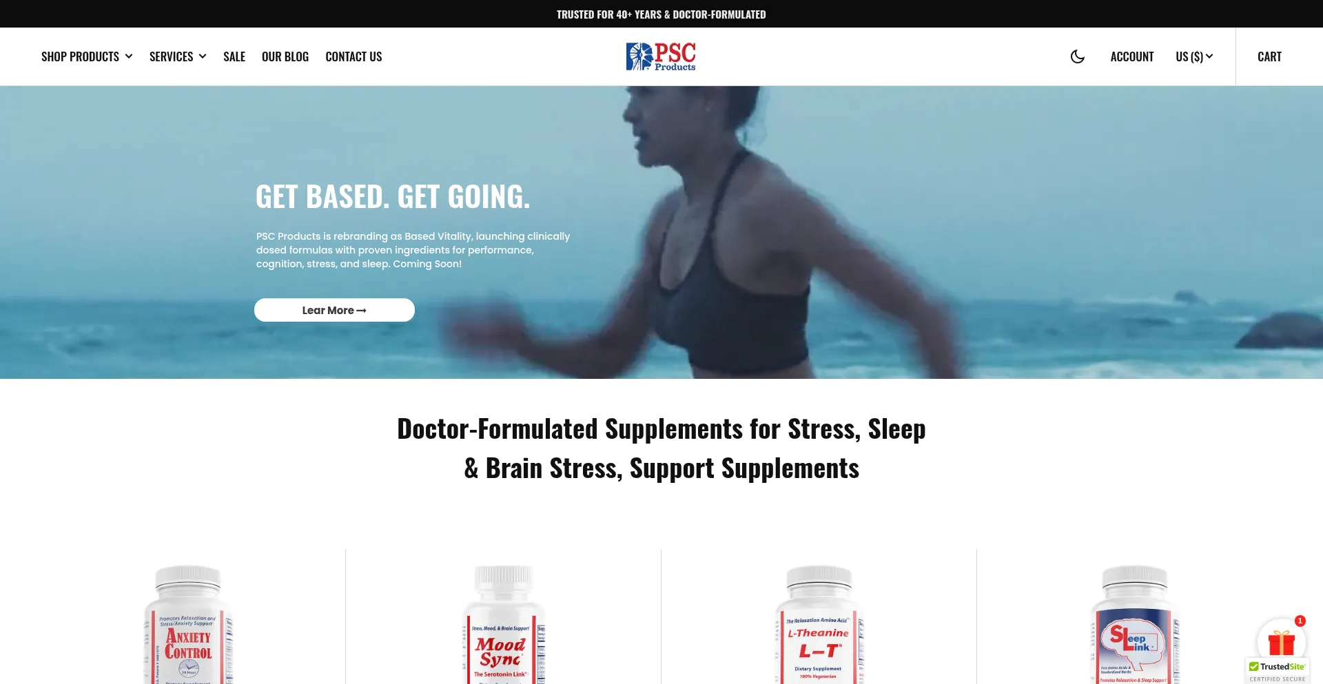 Website screenshot of Painstresscenter.com