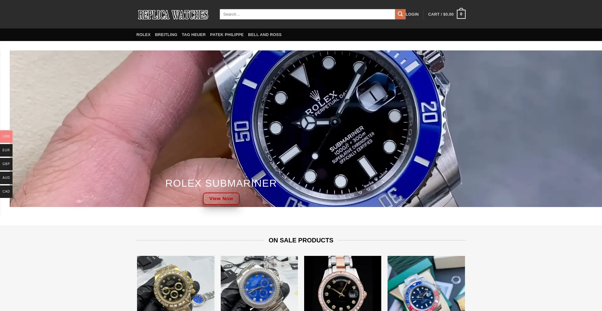 Website screenshot of Painwatches.to