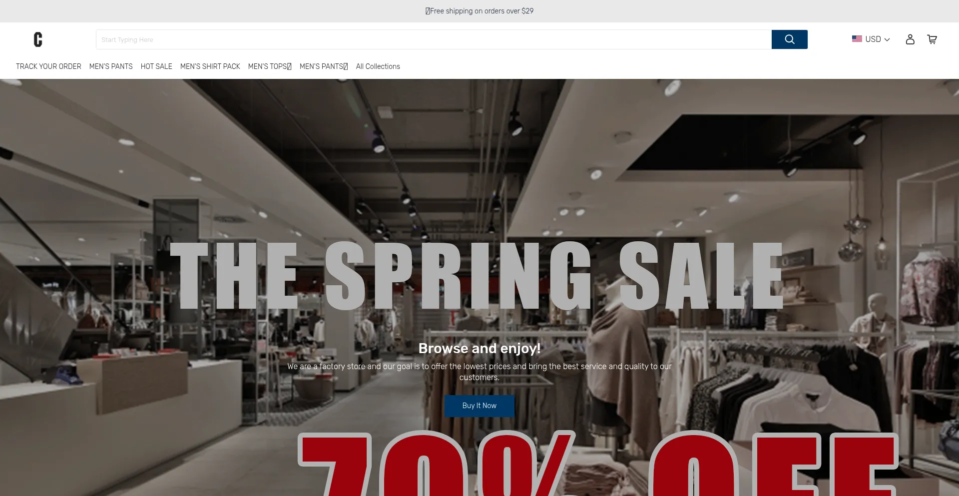Website screenshot of Paneroot.com