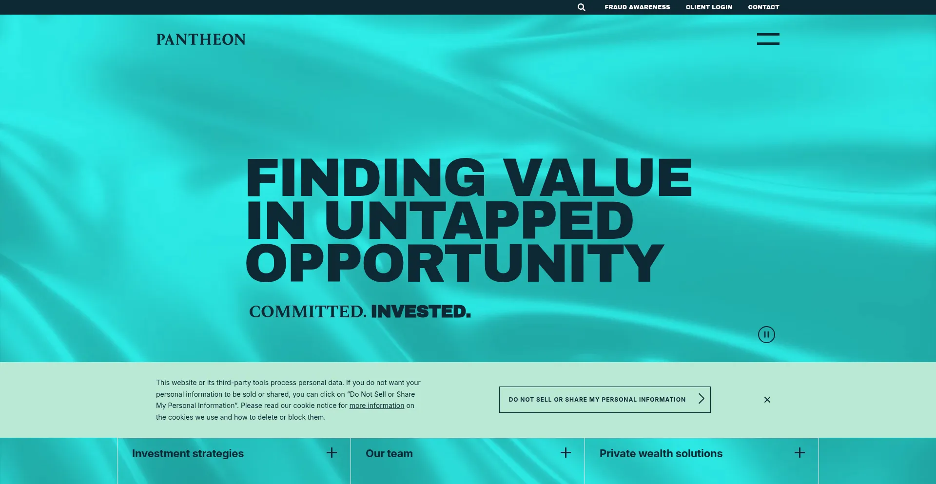 Website screenshot of Pantheon.com