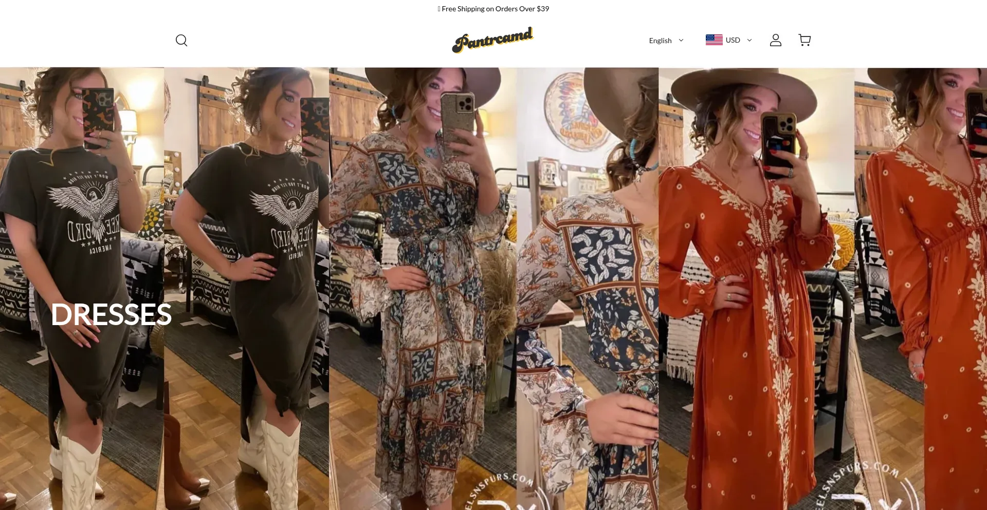 Website screenshot of Pantrcamd.com