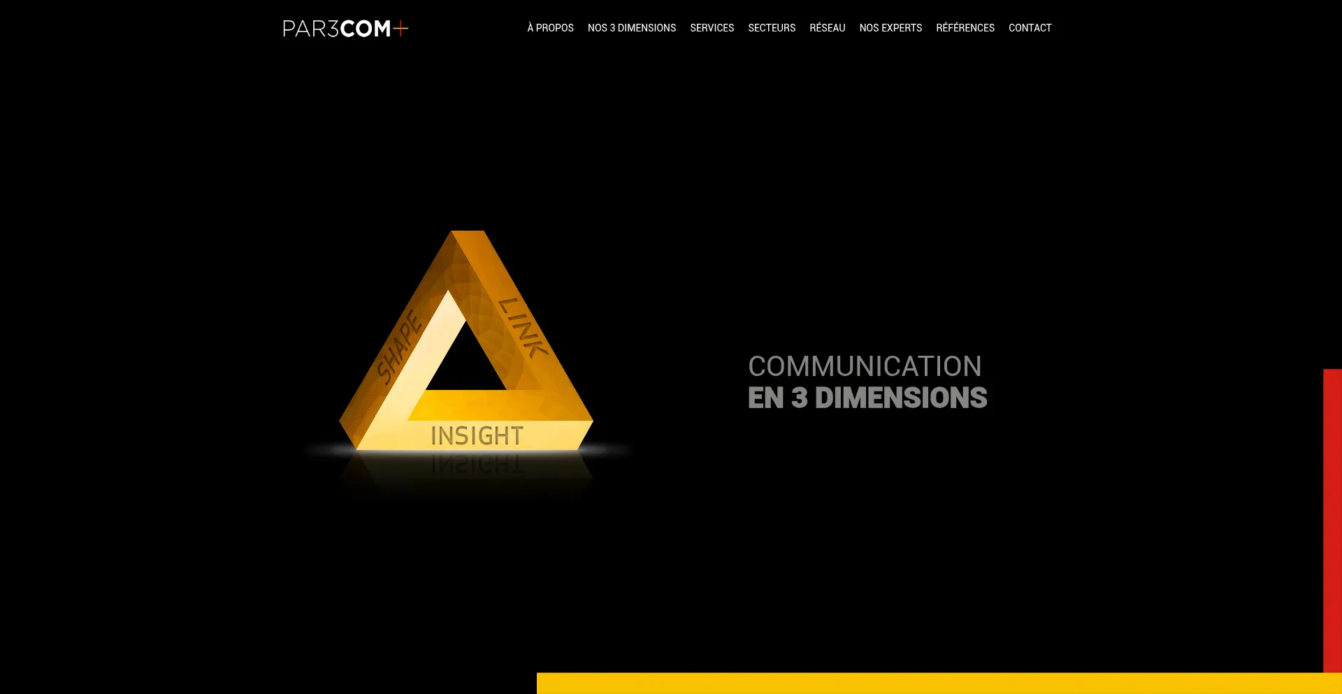 Website screenshot of Par3.ma