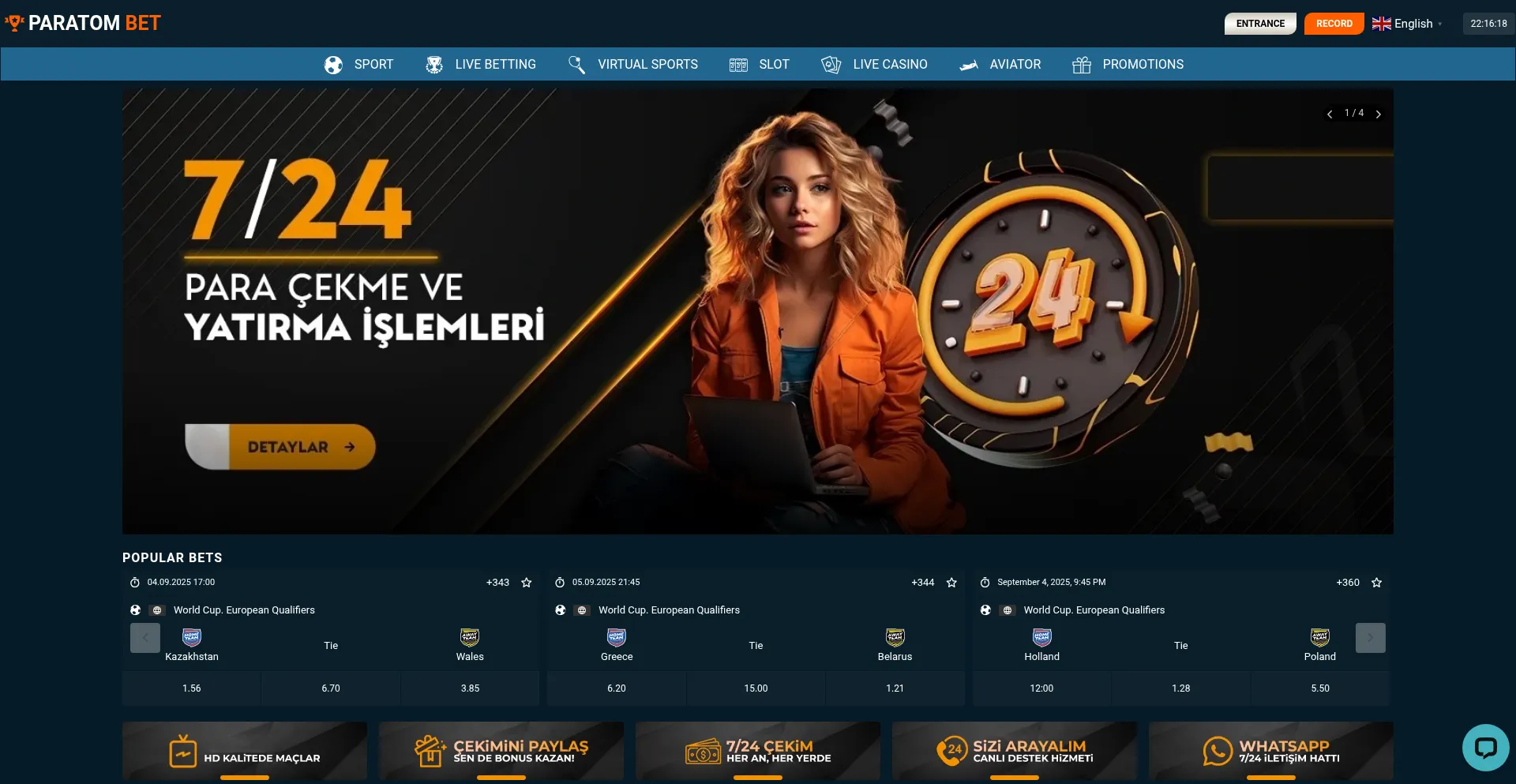 Website screenshot of Paratombet762.com