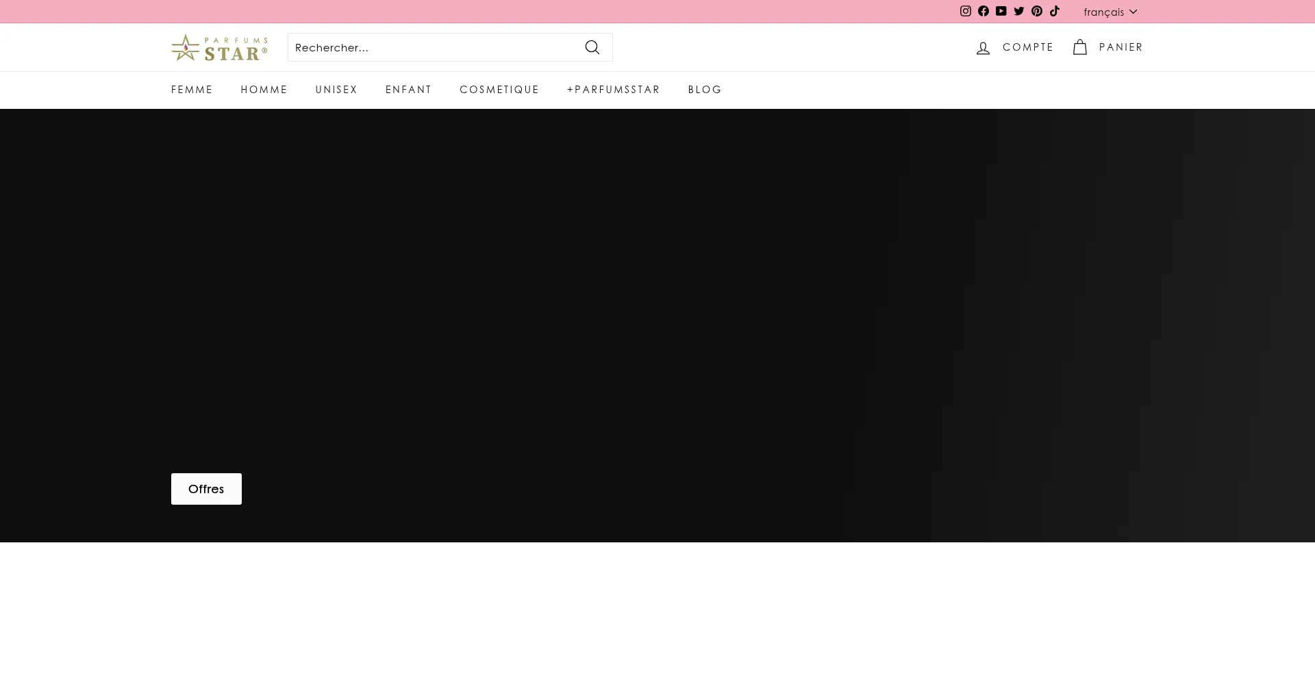 Website screenshot of Parfumsstar.com