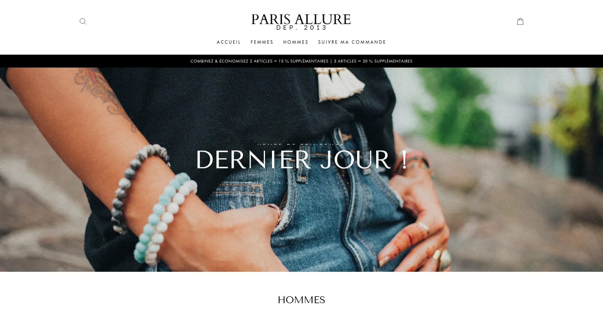 Website screenshot of Paris-allure.com
