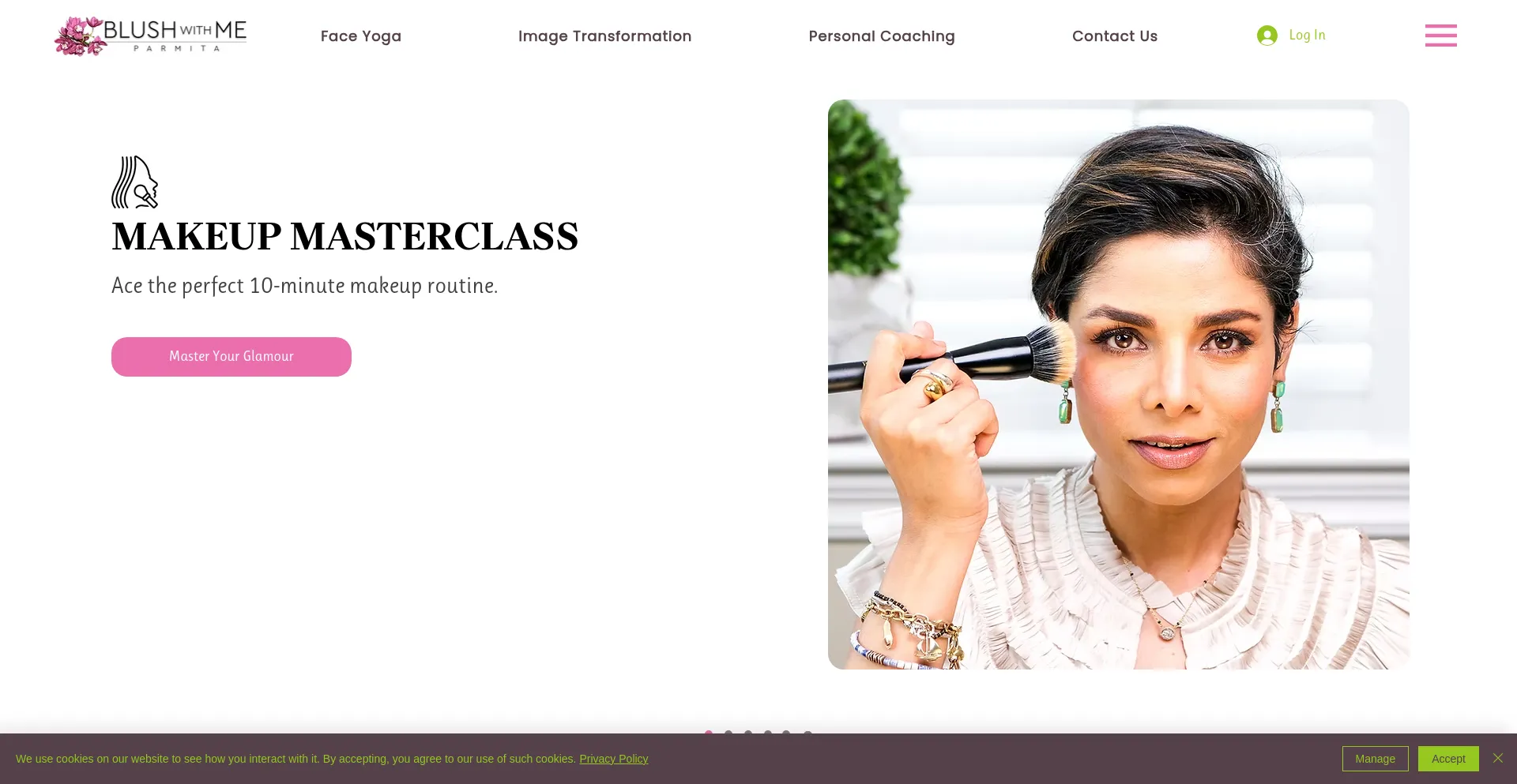 Website screenshot of Parmitakatkar.com