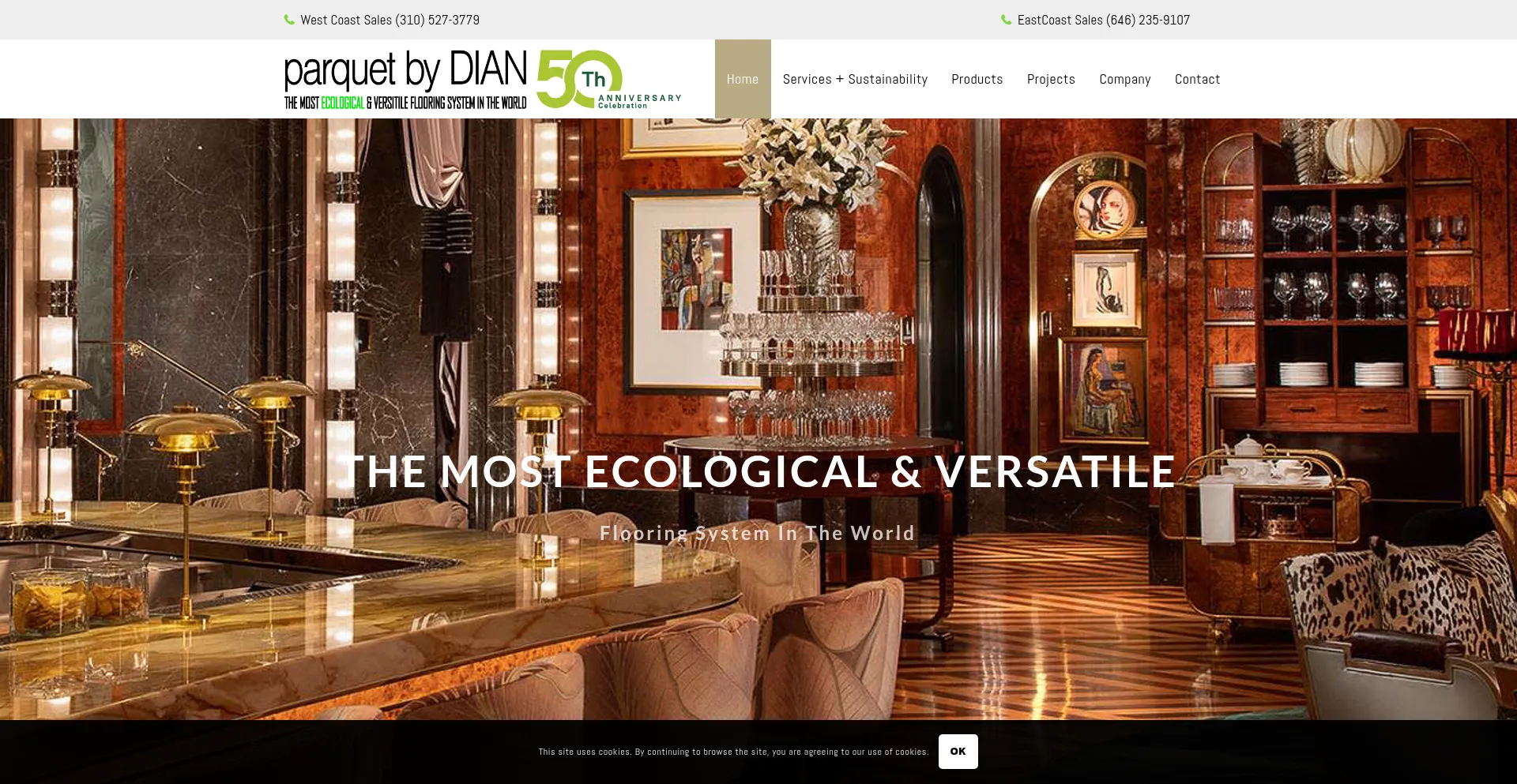 Website screenshot of Parquet.com
