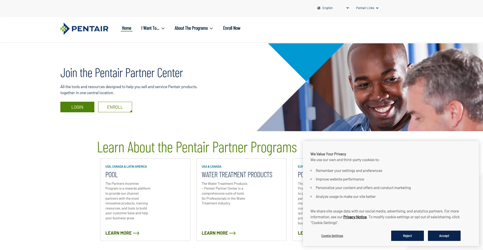 Partners.pentair.com