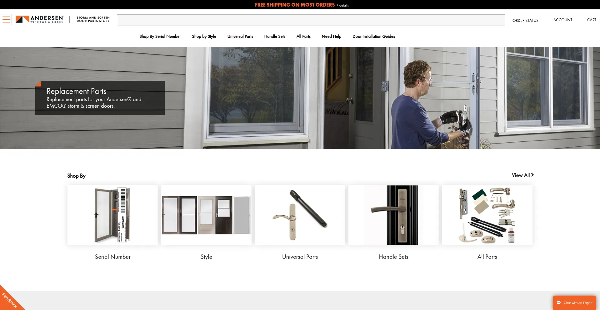 Parts.andersenstormdoors.com
