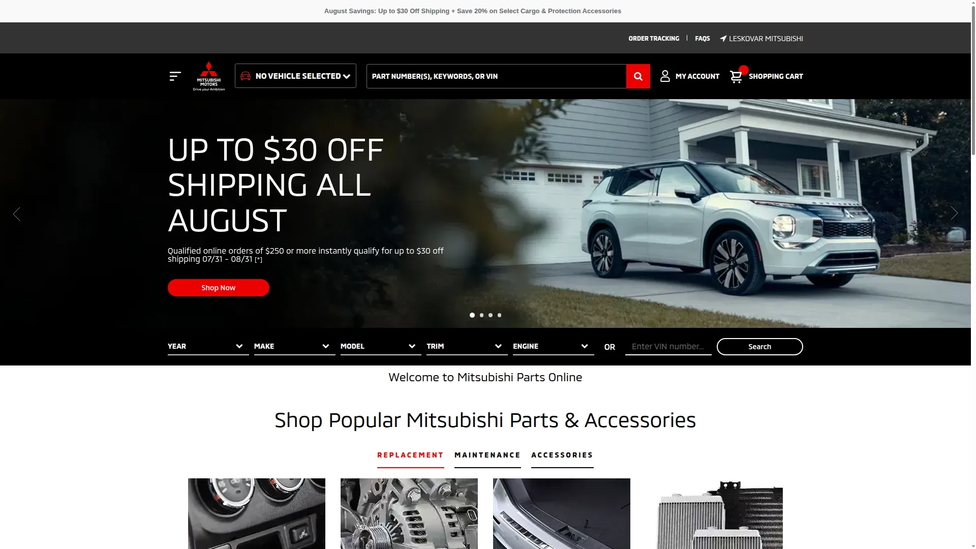Parts.mitsubishicars.com