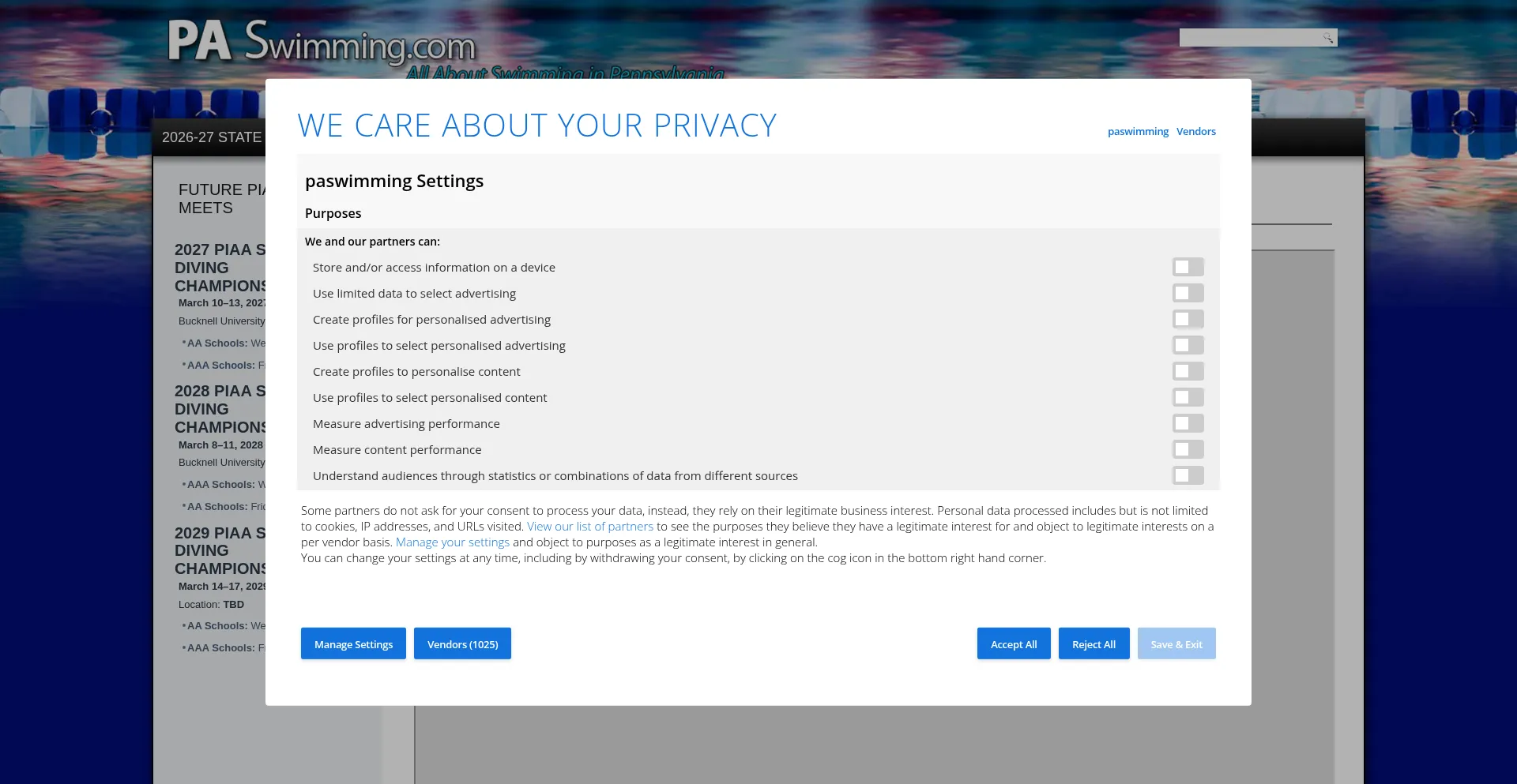 Paswimming.com