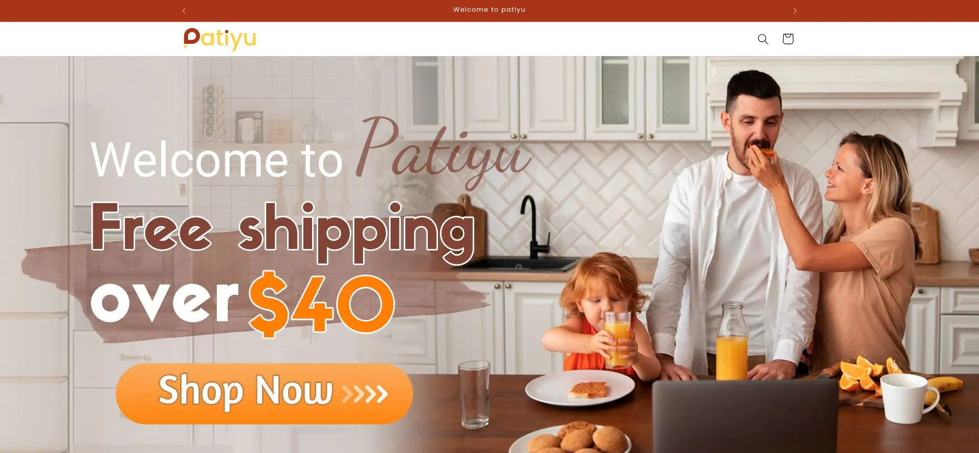 Website screenshot of Patiyu.com