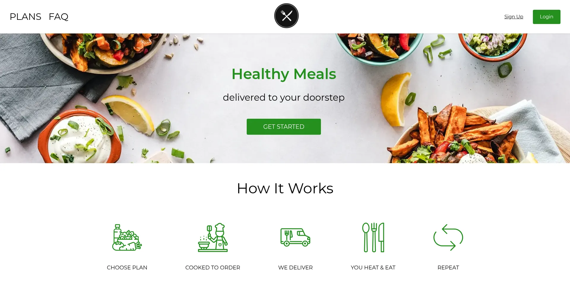 Website screenshot of Pdxmealprep.com