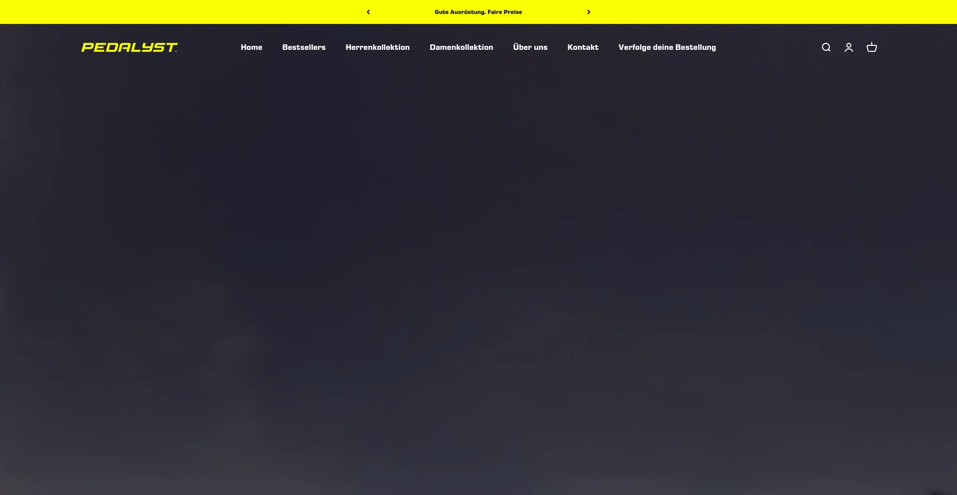 Website screenshot of Pedalyststore.de