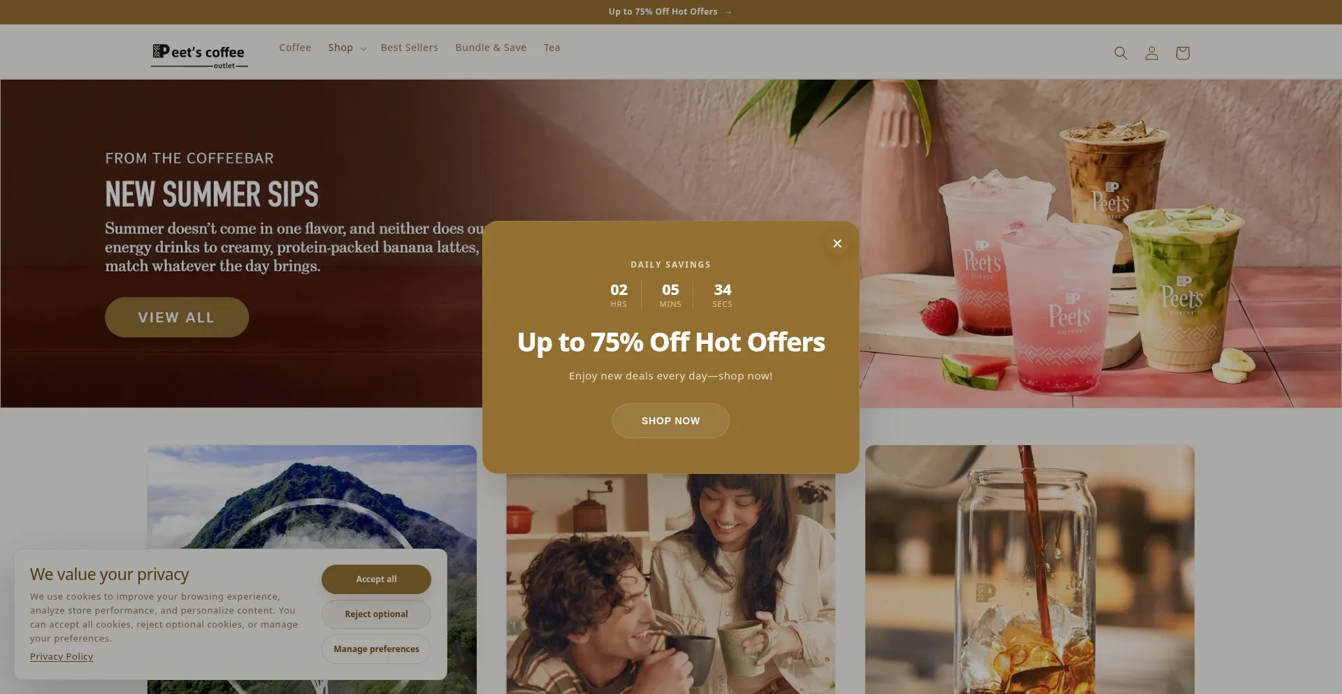 Peetscoffeeoutlet.com