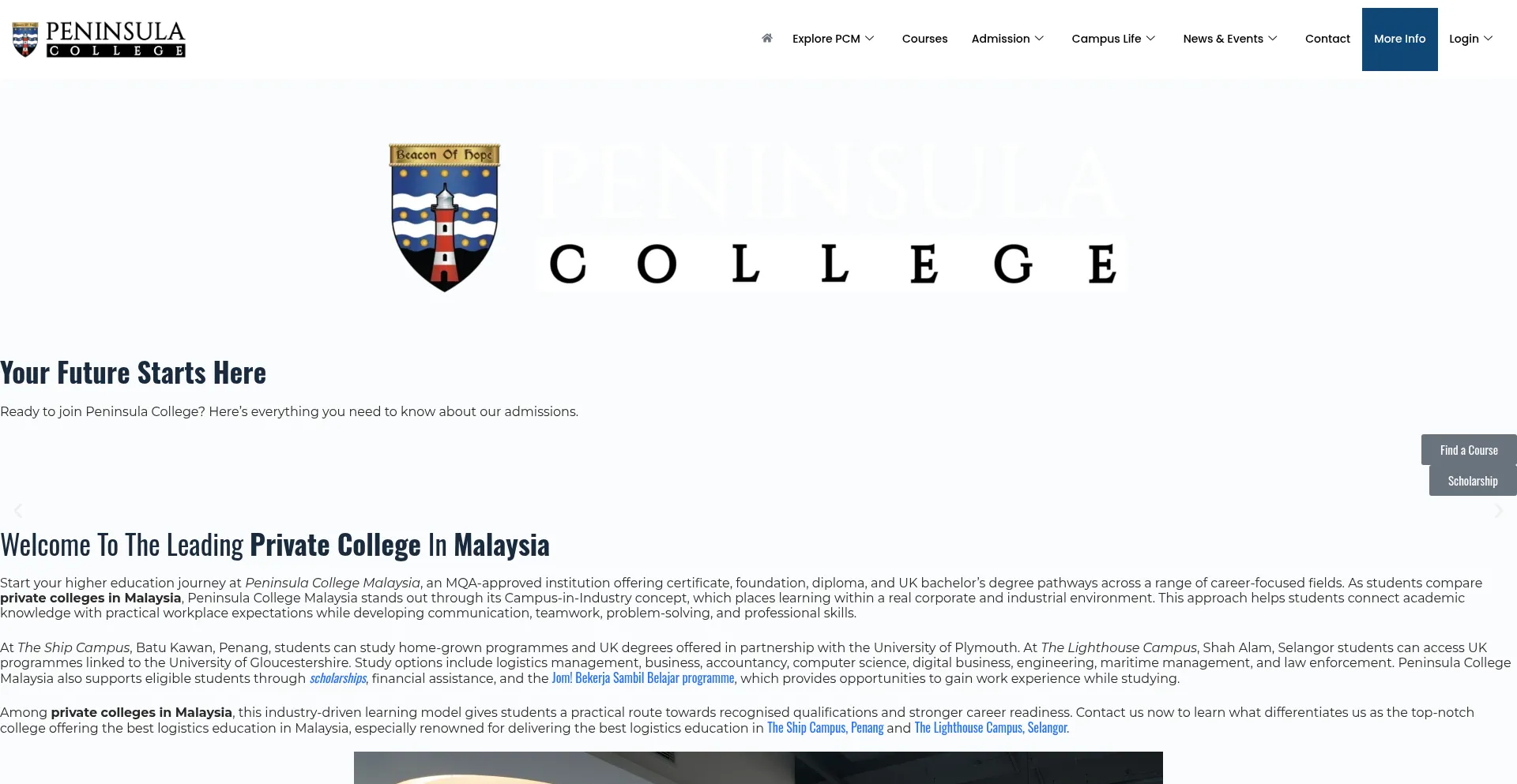 Peninsulacollege.edu.my