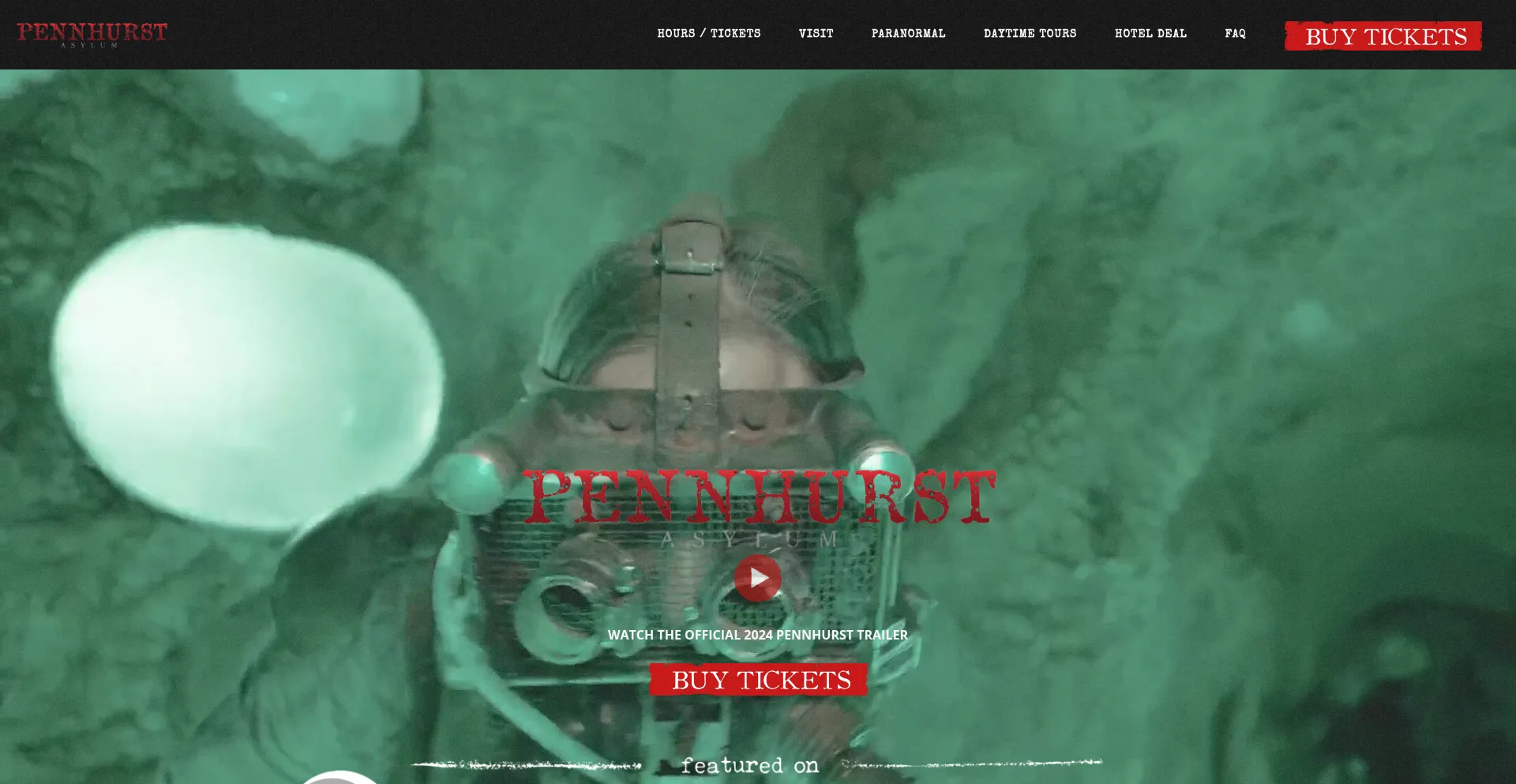 Website screenshot of Pennhurstasylum.com