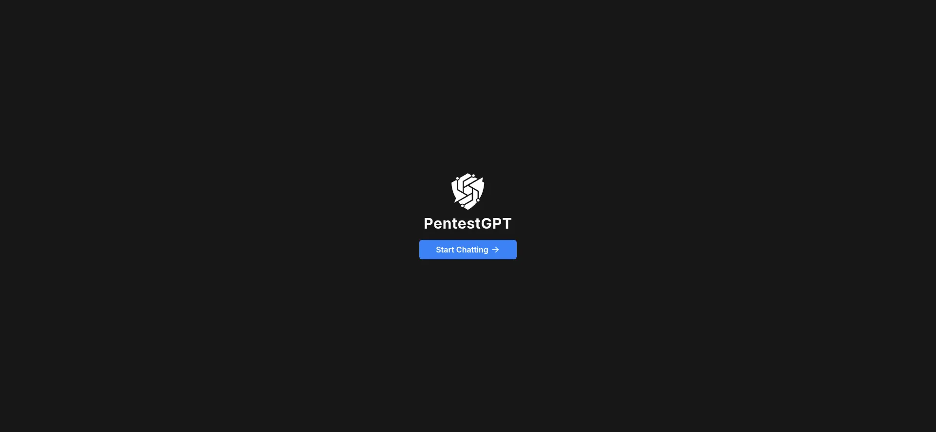 Website screenshot of Pentestgpt.ai