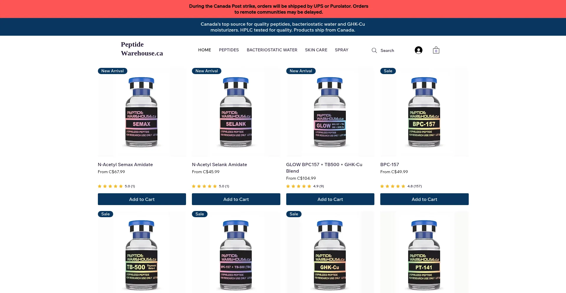 Peptidewarehouse.ca