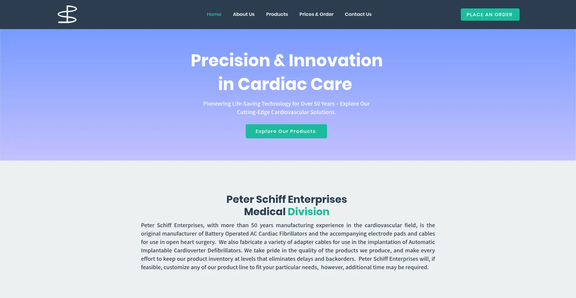Website screenshot of Peterschiff.com