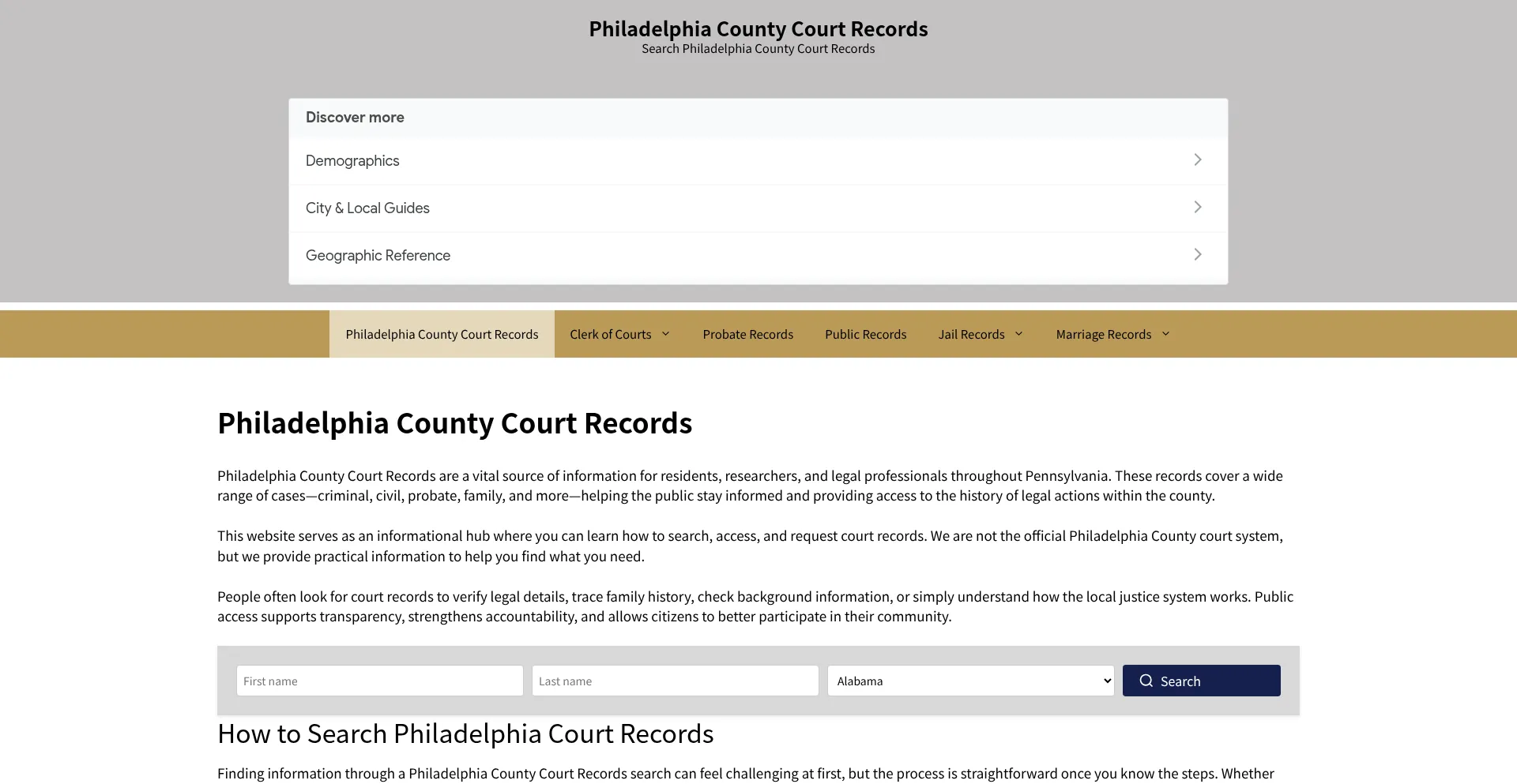 Philadelphiacountycourts.org