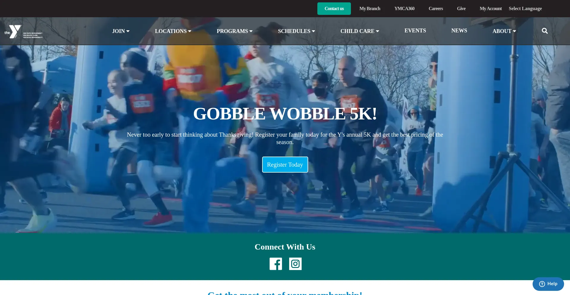Website screenshot of Philaymca.org