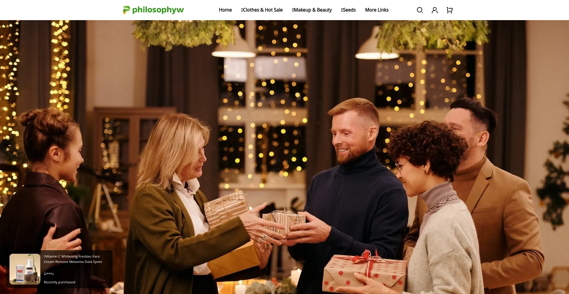 Website screenshot of Philosophyw.com