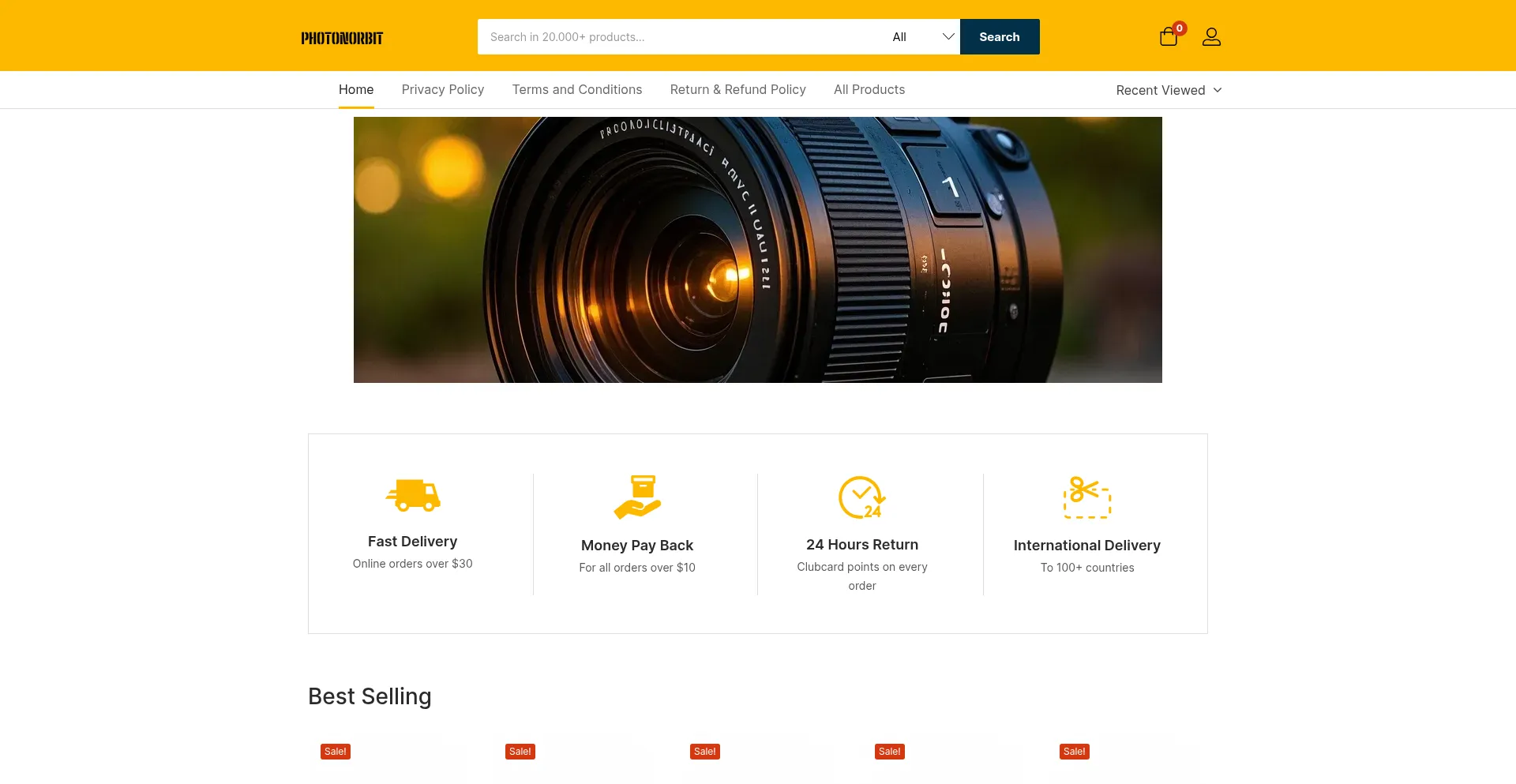 Website screenshot of Photonorbit.com