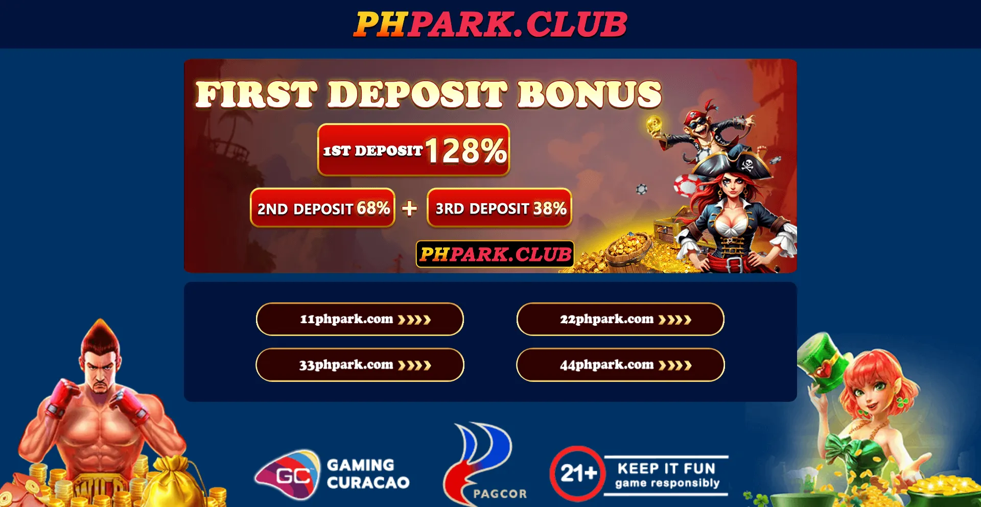 Website screenshot of Phpark22.com