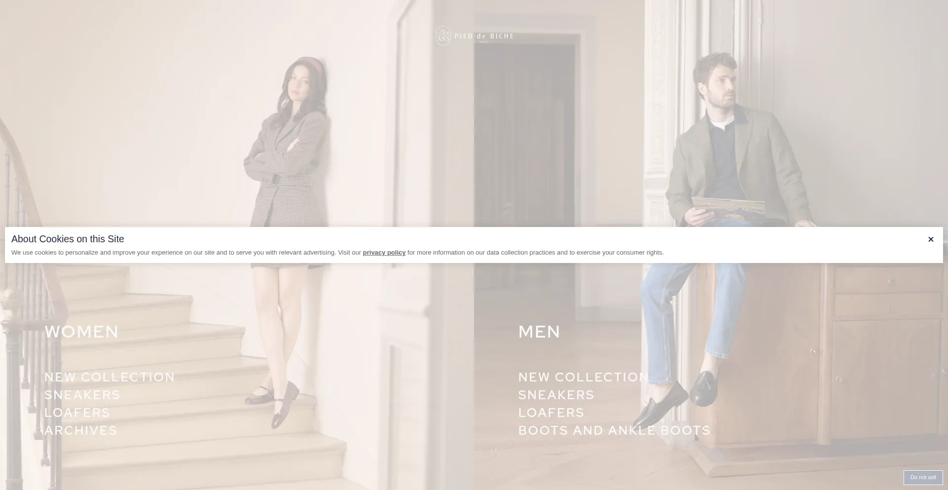 Website screenshot of Pieddebiche-paris.com