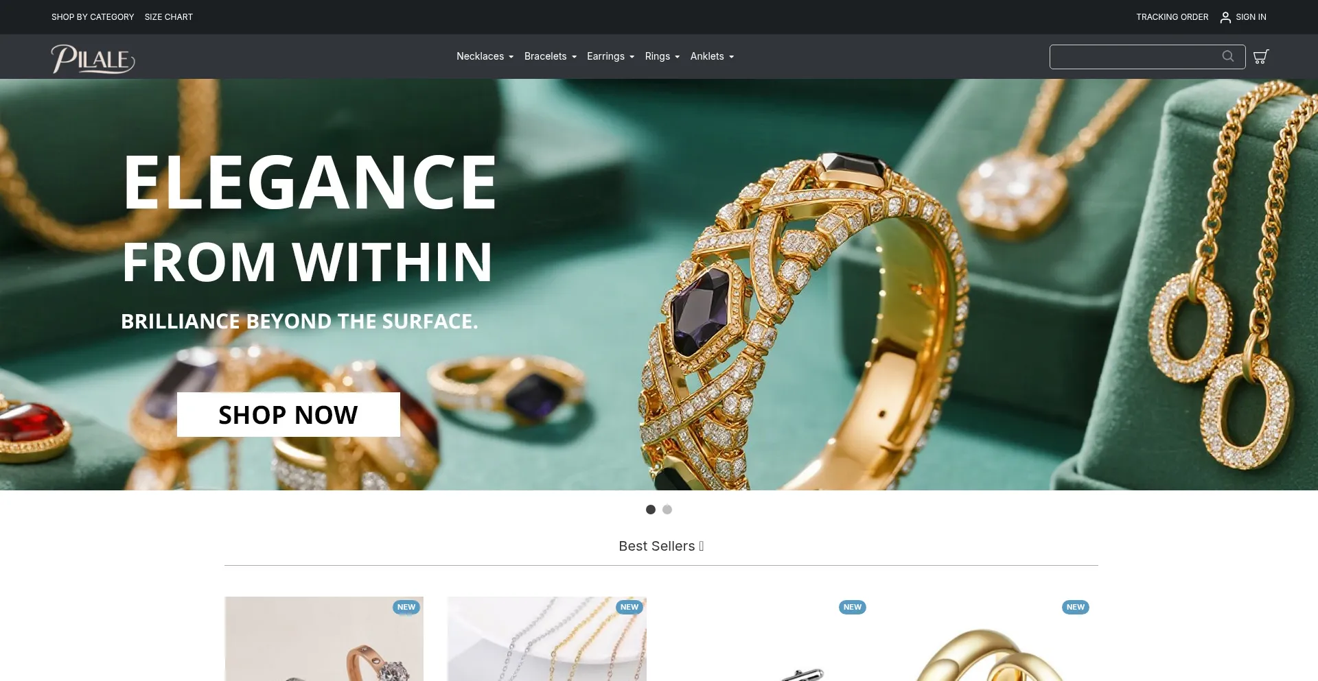 Website screenshot of Pilale.com
