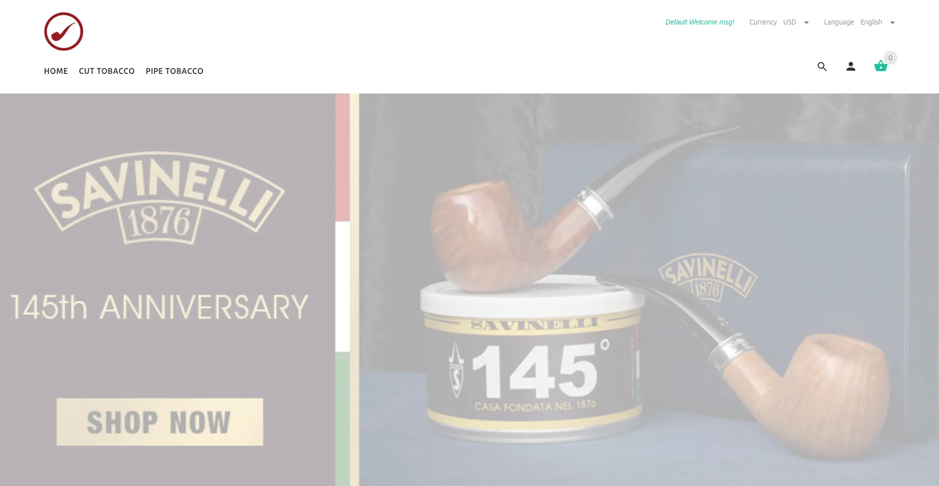 Website screenshot of Pipetobacco.cc
