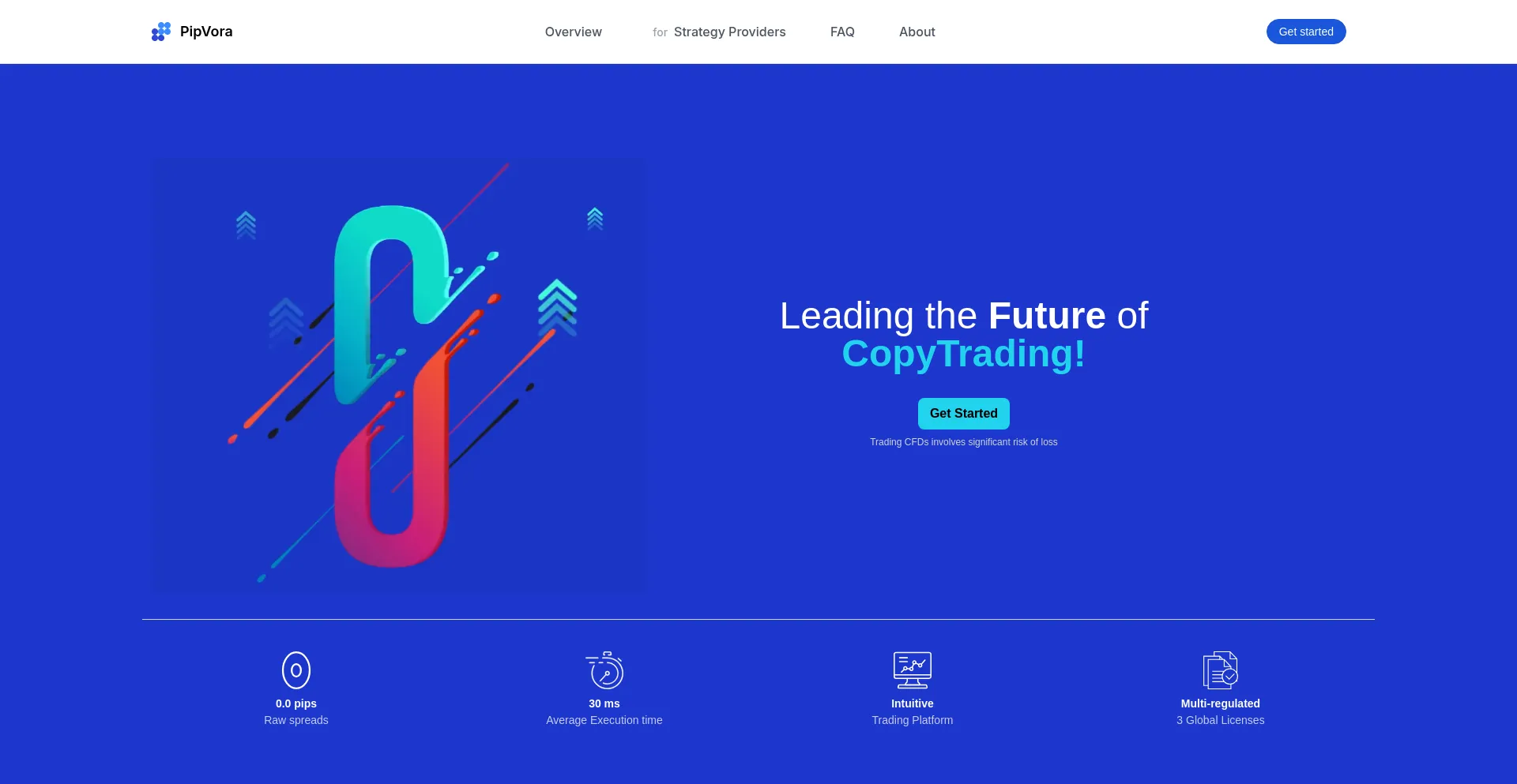 Website screenshot of Pipvora.com