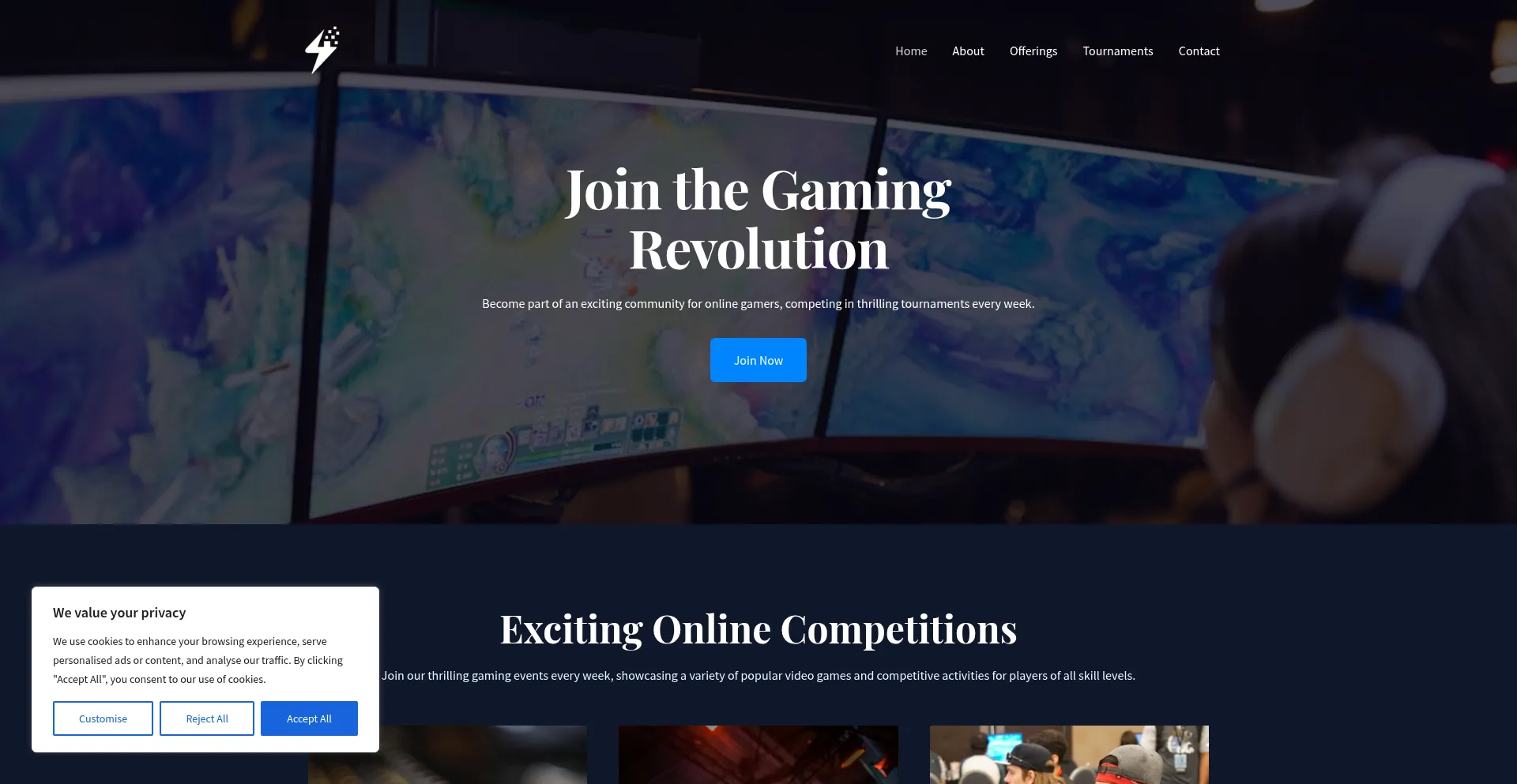 Website screenshot of Pixelon.pro