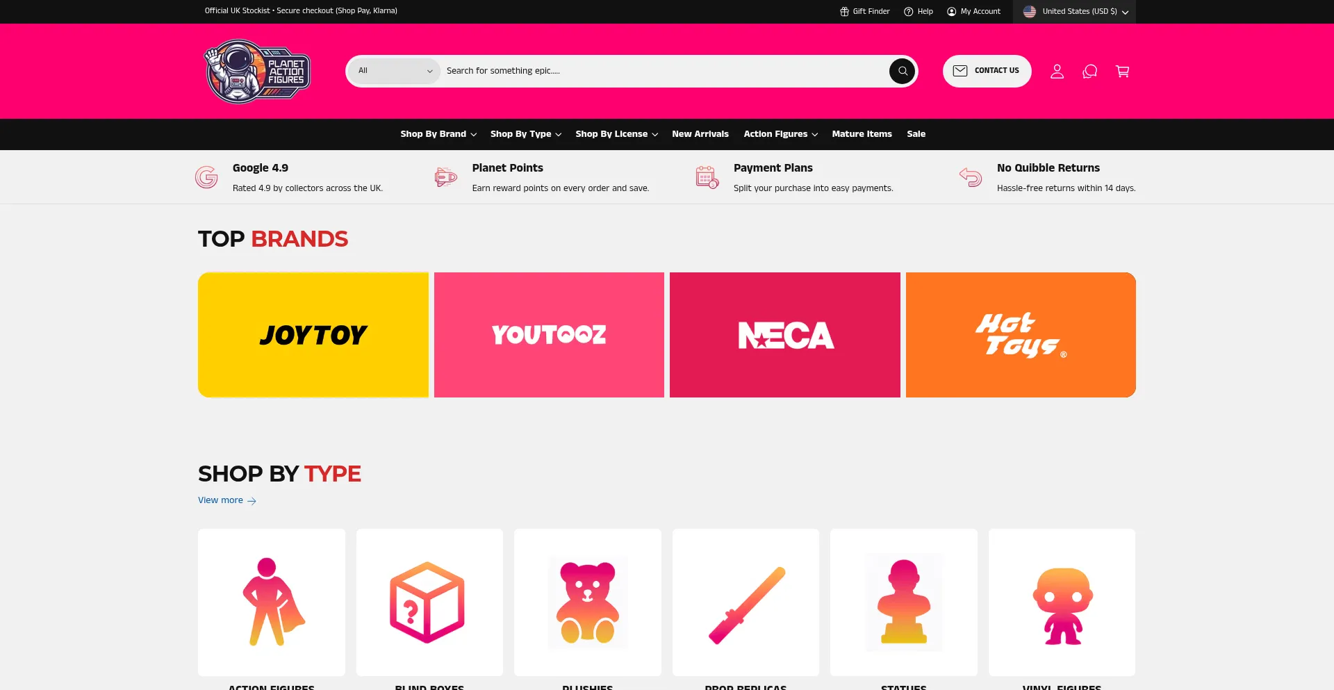 Planetactionfigures.co.uk