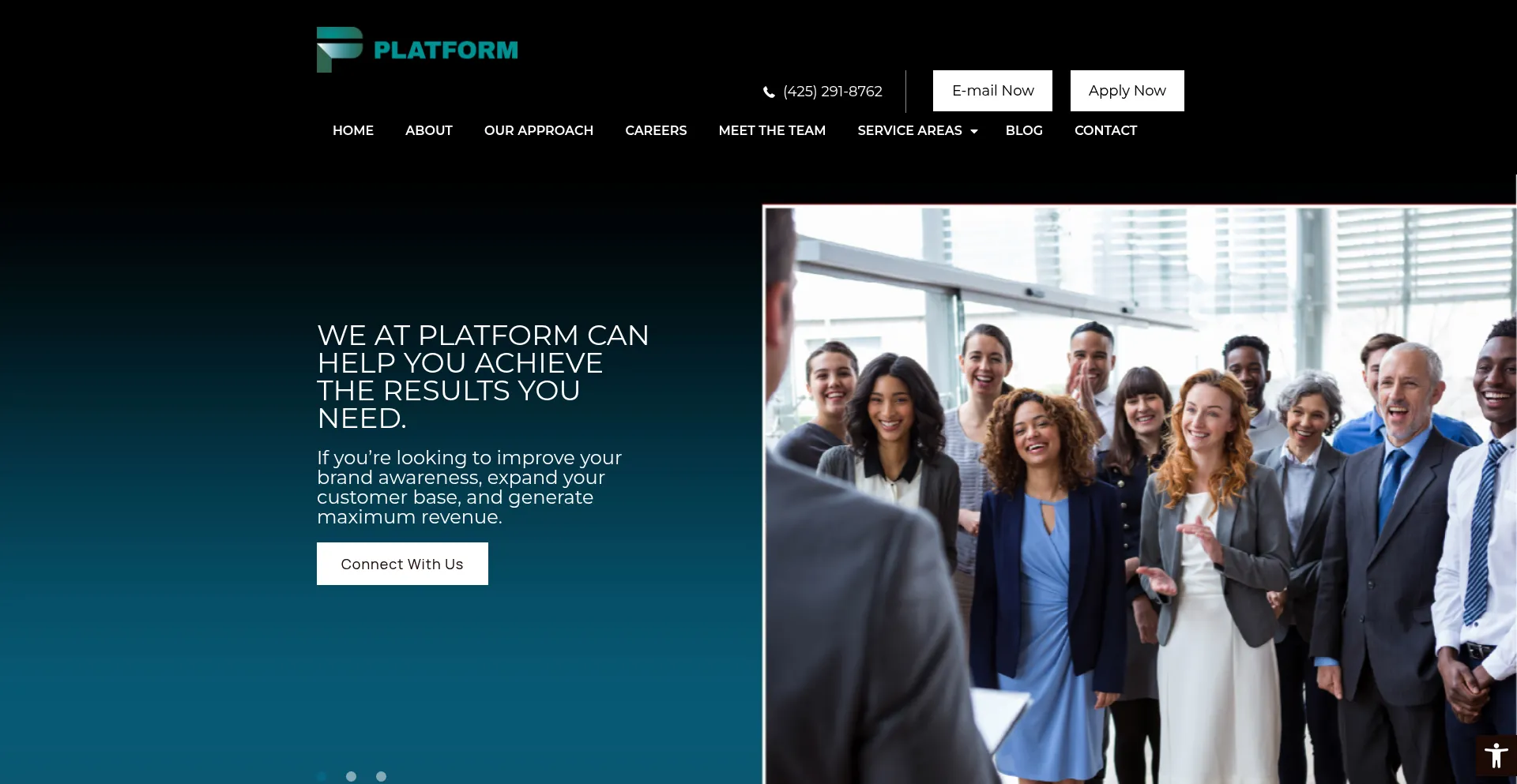 Website screenshot of Platformseattle.com