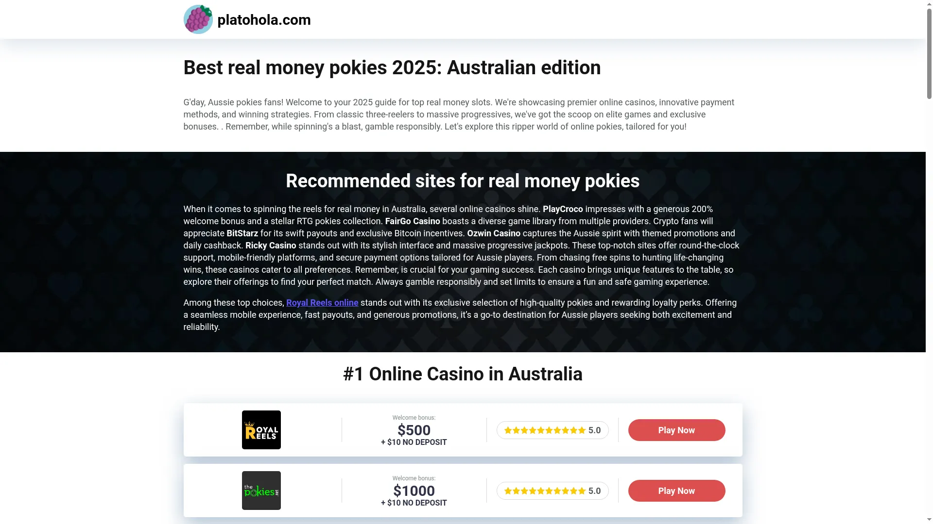 Platohola.com
