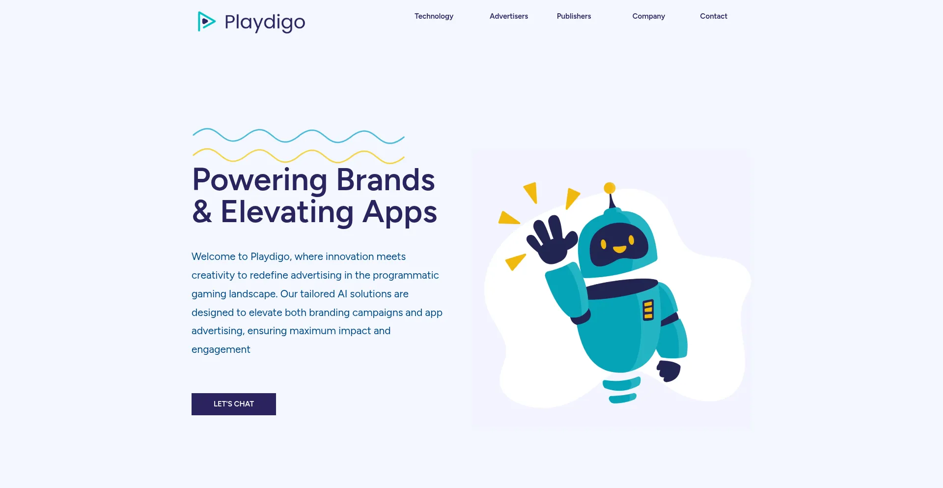 Website screenshot of Playdigo.com