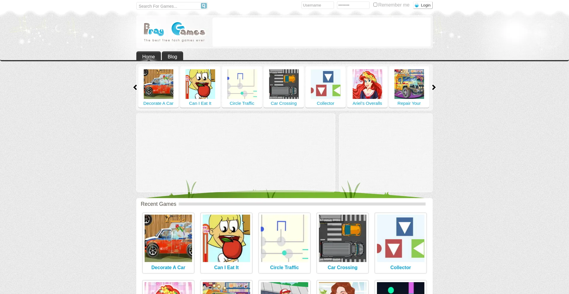 Website screenshot of Playvault.life