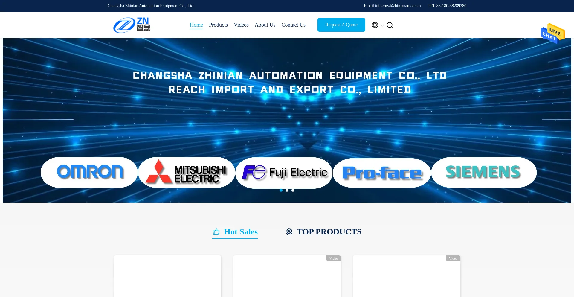 Website screenshot of Plcautomate.com