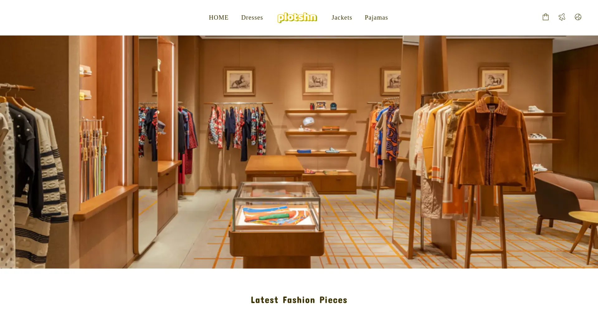 Website screenshot of Plotshn.com