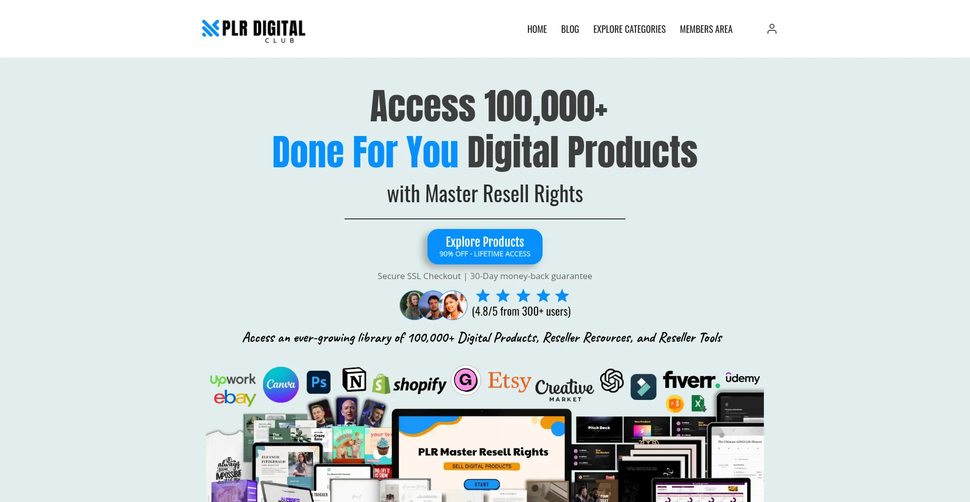 Website screenshot of Plrdigitalclub.com