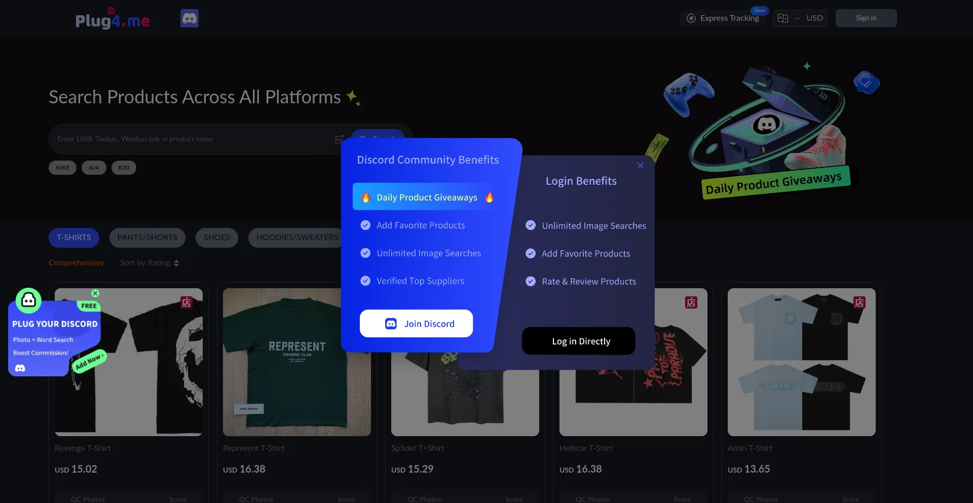 Website screenshot of Plug4.me