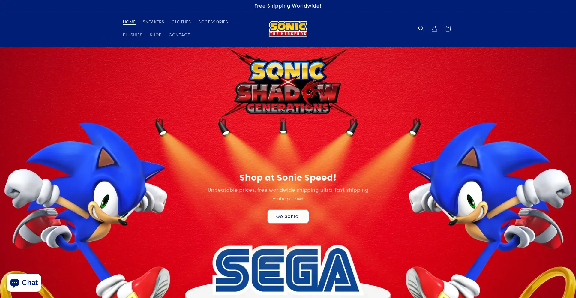 Website screenshot of Plushsonic.com