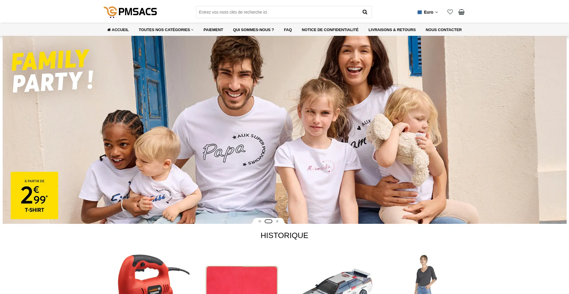Website screenshot of Pmsacs.com